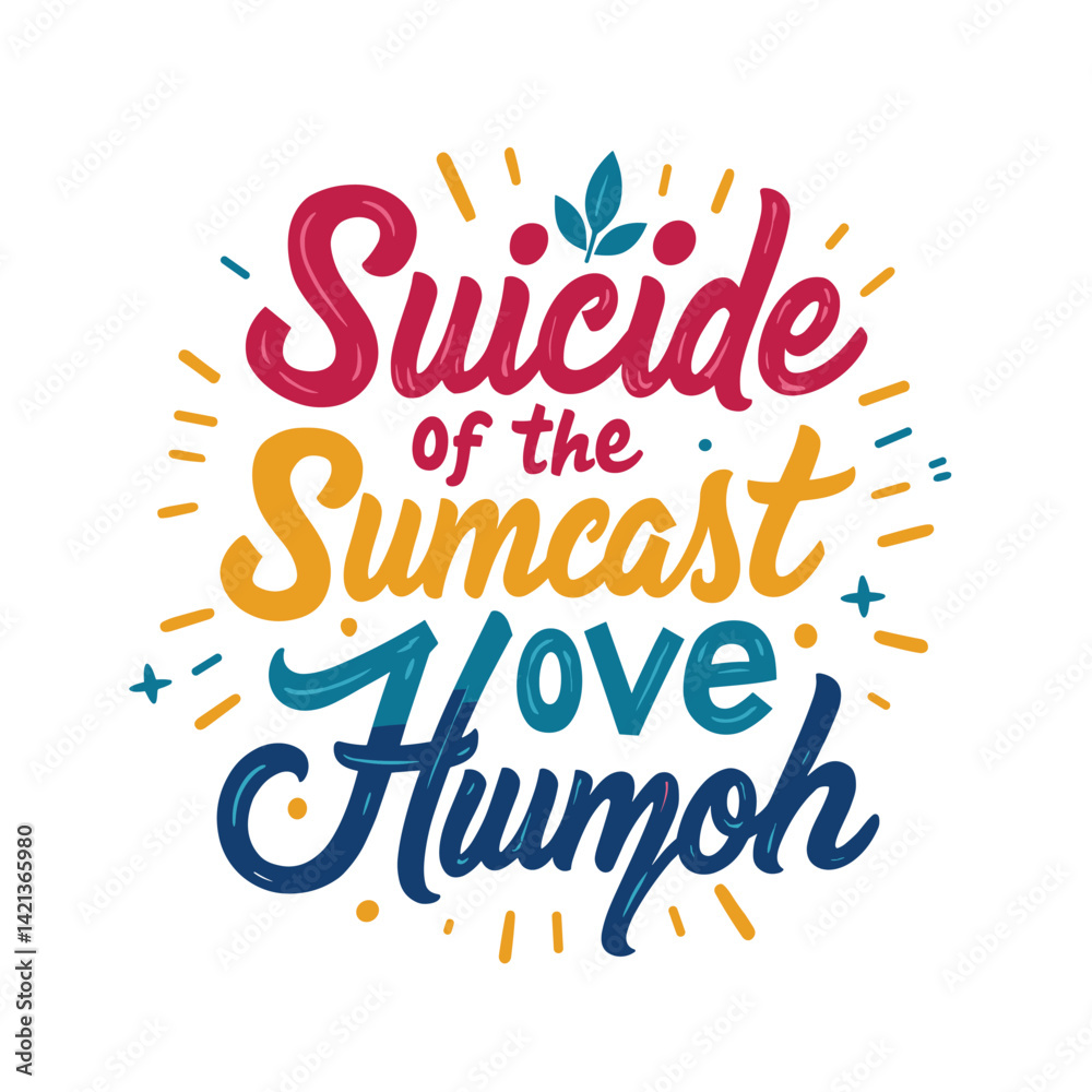 Obraz premium Suicide Awareness typography t-shirt design vector.