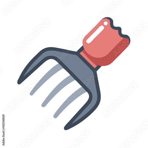 Meat Claw Icon Representing Shredding Tool and BBQ Handling Utensil