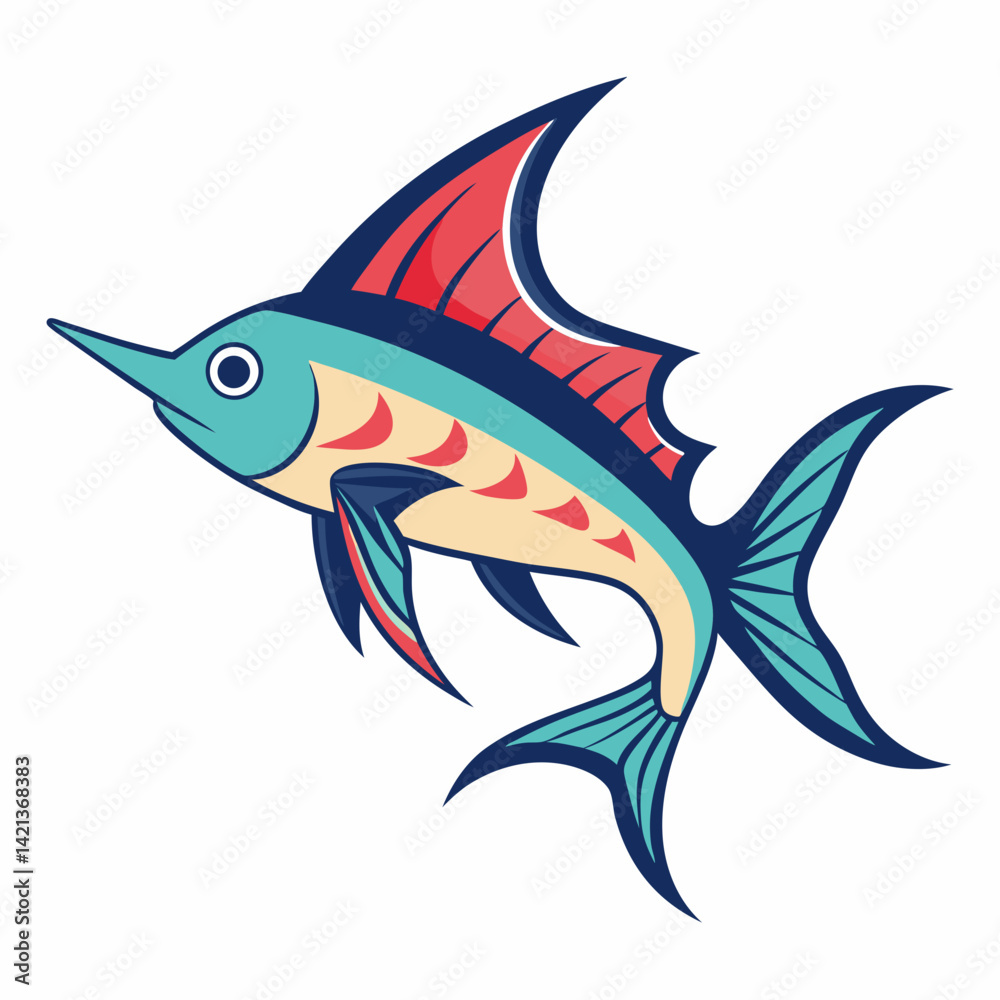Obraz premium fish vector illustration