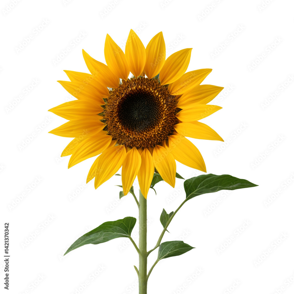 Obraz premium sunflower isolated on white