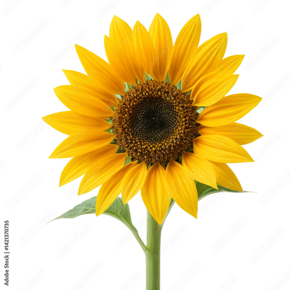 Fototapeta premium sunflower isolated on white