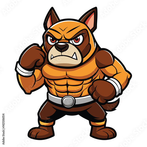 boxer dog vector image