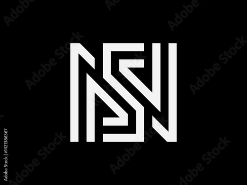 This is a simple SN or NS monogram