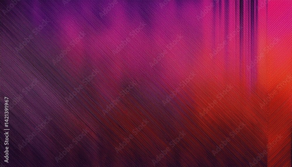 Fototapeta premium vibrant vertical gradient textile texture with glitch-inspired magenta red orange stripes for digital background, fabric design, or abstract wall art