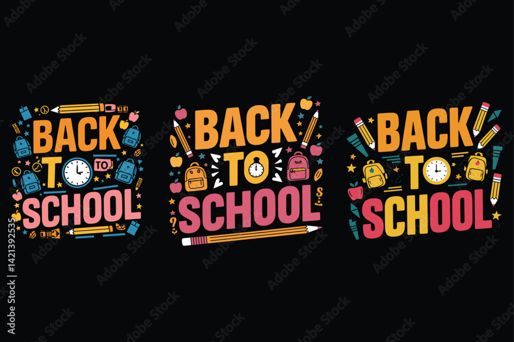 Obraz premium Back in Time for School