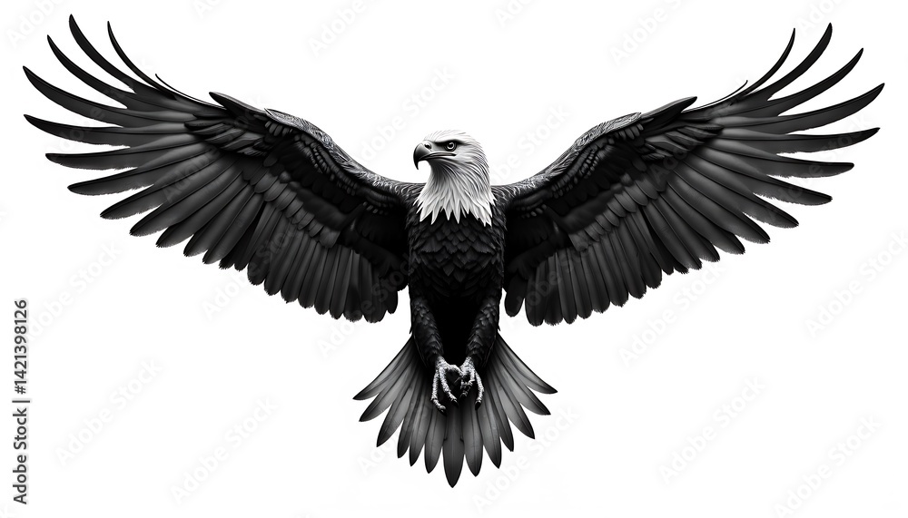 Obraz premium america eagle tattoo