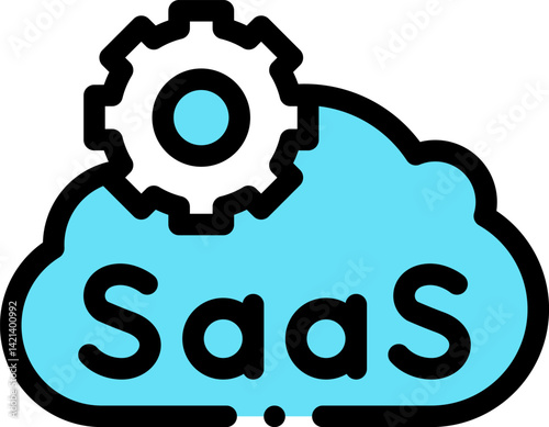 saas illustration on a white background     