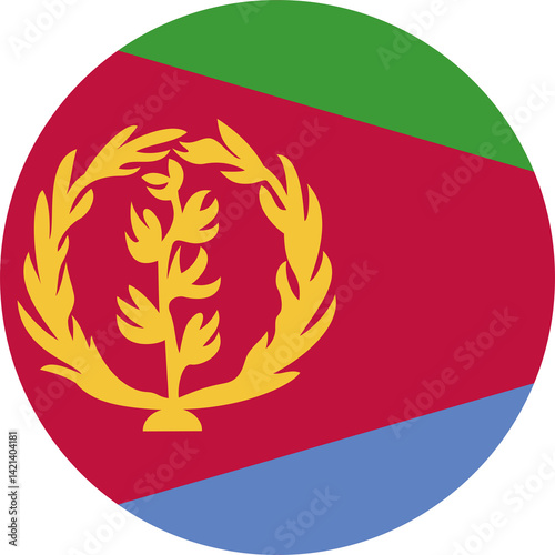 Eritrea circle flag