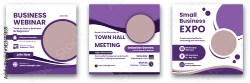 Elevate Your Expertise: Dynamic Business Webinar and Expo Promotion Banners