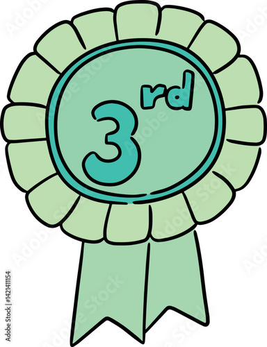 Illustration of ribbon award

