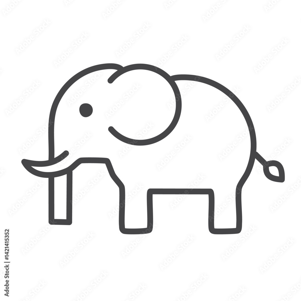 elephant icon vector illustration elephant icon vector illustration