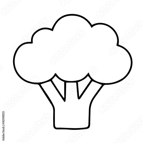 20 Vegetarian Food Icons | Flat Thin Line Style Vector Set