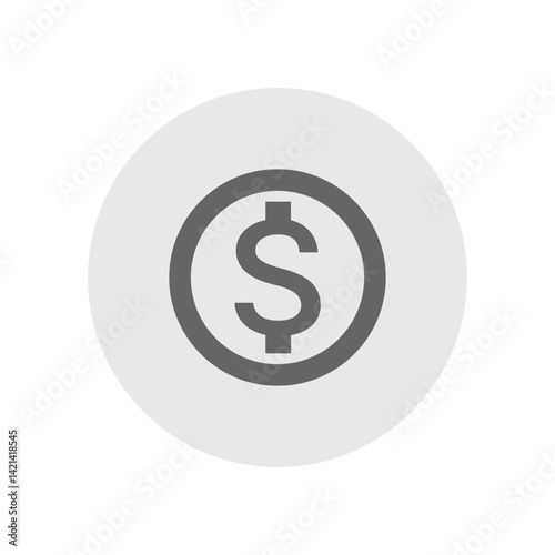 Monetization On Icon (Outlined)