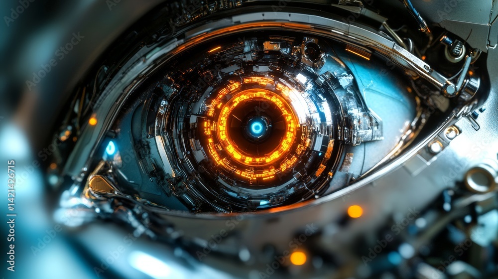 Intricate macro view of micro mechanical components with futuristic design aesthetic Intricate macro view of micro mechanical components with futuristic design aesthetic