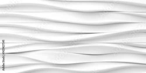 Wave curve, wavy lines, architecture fabric white background