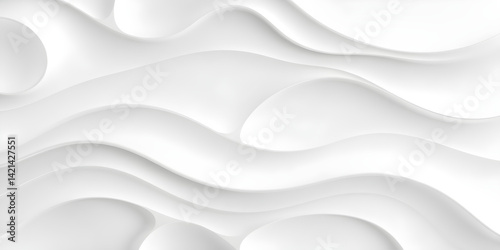 Wave curve, wavy lines, architecture fabric white background