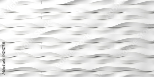 Wave curve, wavy lines, architecture fabric white background