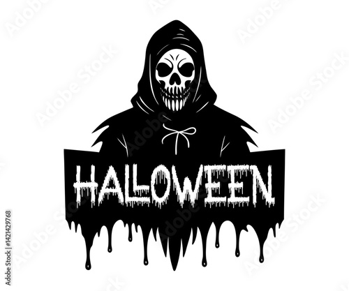 halloween skull and crossbones