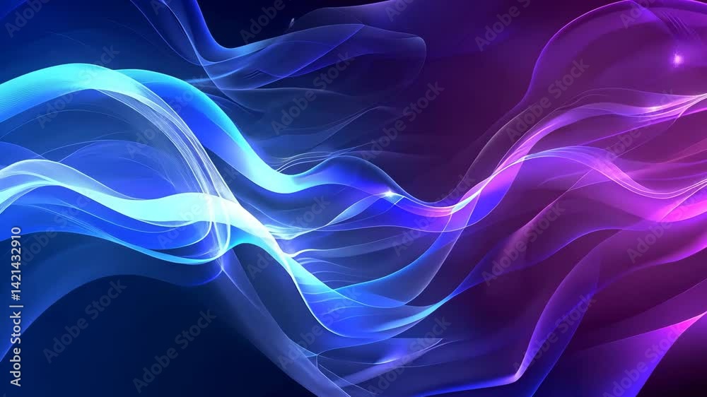 Dynamic Blue Purple Abstract Wave Motion Background Dynamic Blue Purple Abstract Wave Motion Background