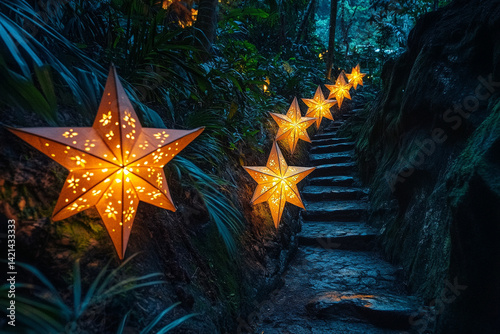 christmas tree and star