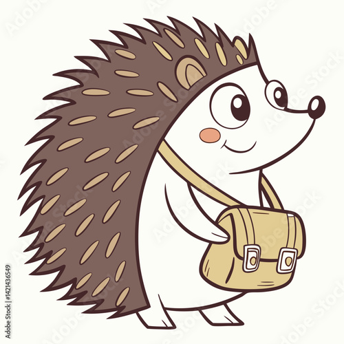  Hedgehog with a Little Backpack – Character Design