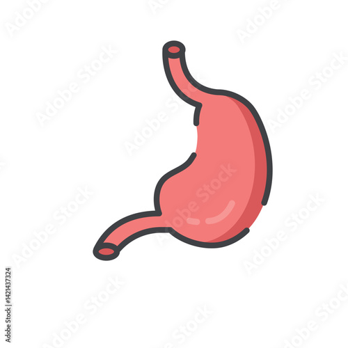 human organs linear color icon