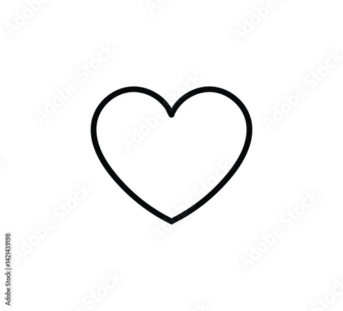 heart shaped icon dodle
