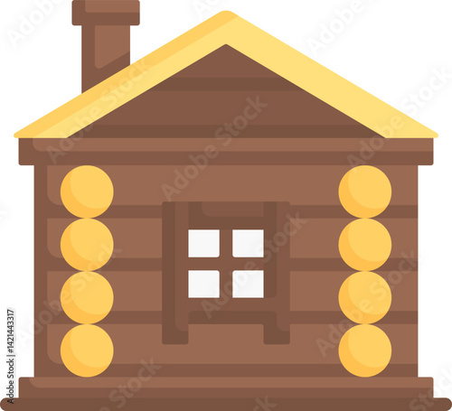 izba illustration on a white background     