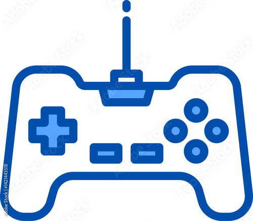 joystick illustration on a white background     