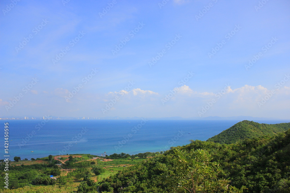 Sea view from the beach in eastern Thailand Sea view from the beach in eastern Thailand