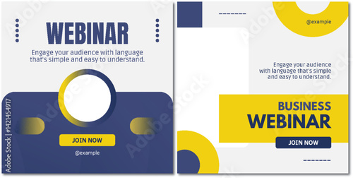 Modern Webinar Announcement Template for Engaging Online Learning Events