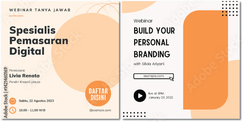 Professional Webinar Template for Digital Marketing and Personal Branding