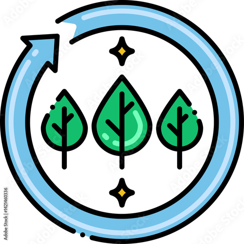 natural resources illustration on a white background     
