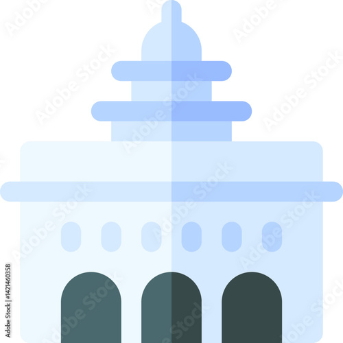 nauvoo temple illustration on a white background     