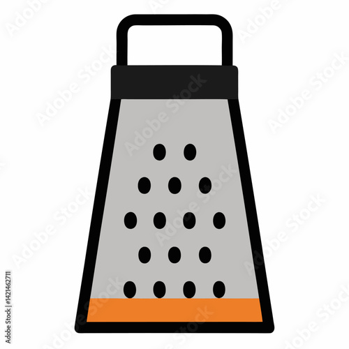 Cheese grater vector on white background.