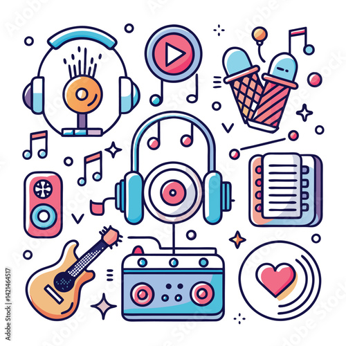 Colorful Music and Audio Collection