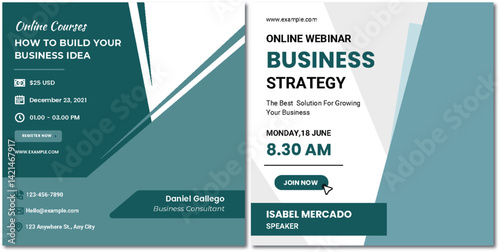 Business Webinar Invitation to Build Business Ideas Online Program