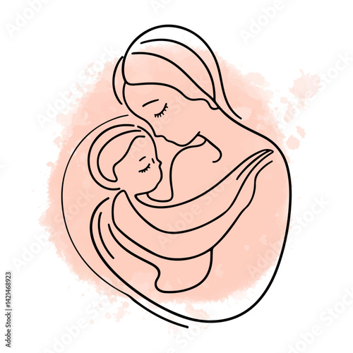 Mom Baby Silhouette