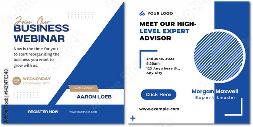 Elevate Your Business: Expert Webinar Invitation Template Design