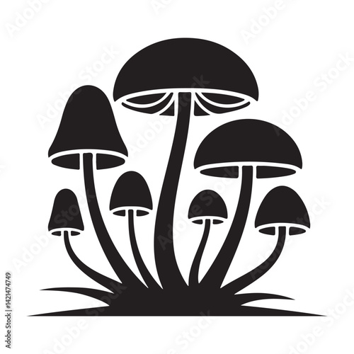 vector illustration of mushrooms