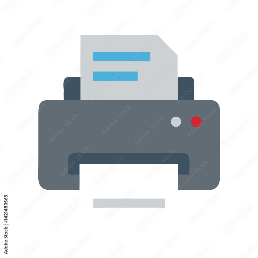 Printer printing document Printer printing document