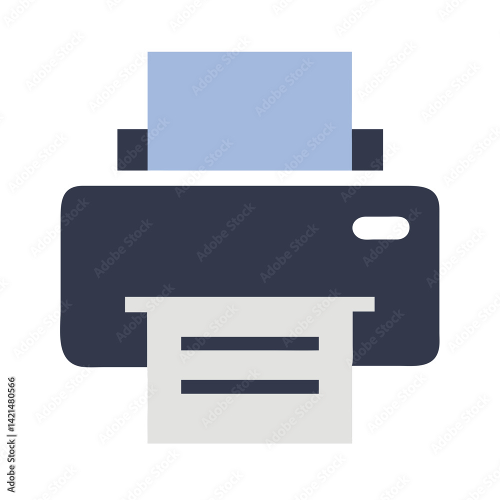A sleek and minimalist icon of a modern printer, rendered with clean lines and a focus on functionality. A sleek and minimalist icon of a modern printer, rendered with clean lines and a focus on functionality.