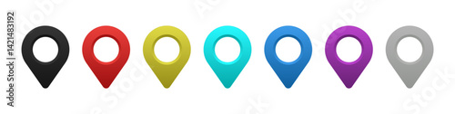 Location map pin icons set. Modern map marker collection. Pinpoint. Location pin icon. destination icon. map pin. map marker, location pin, map pin icon