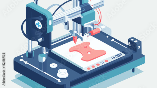 Timelapse of 3D printing process for a medical tool