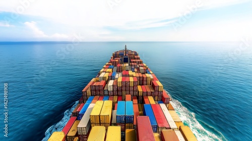Ocean Freight Container Ship Cargo Vessel Global Trade Maritime Transport