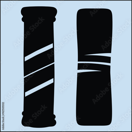 Silhouettes Set of Bandage, Medical