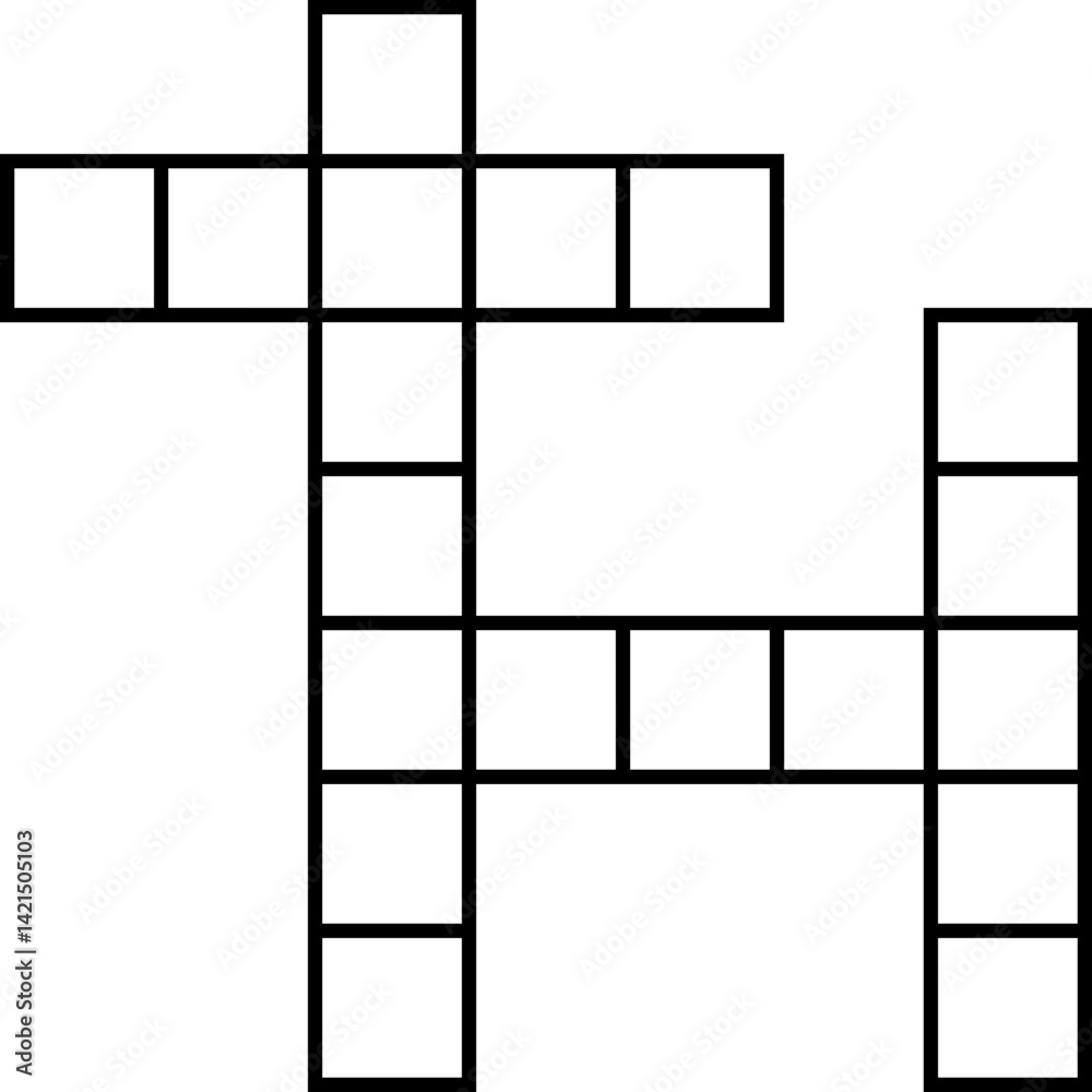 Crossword Line Icon Crossword Line Icon