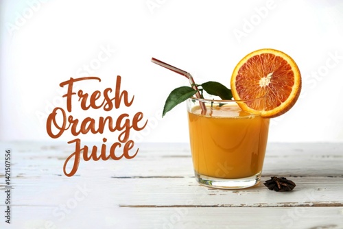 fresh orange juice isolated on background,clipping path