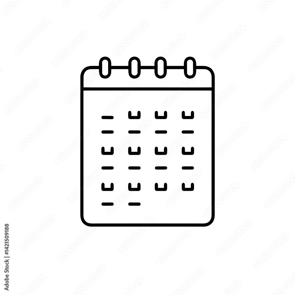 Minimalist Calendar Design Representing New Year Planning Minimalist Calendar Design Representing New Year Planning