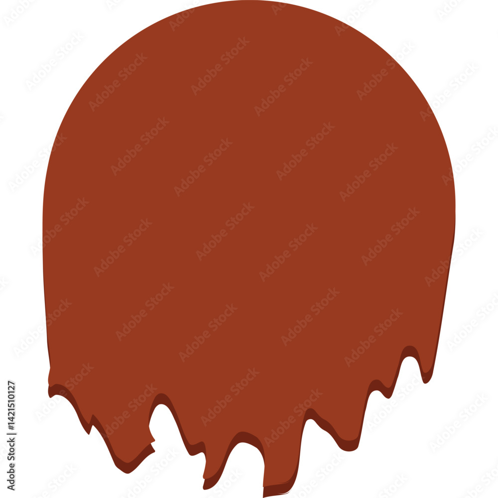 Fototapeta premium Chocolate Melt Circle